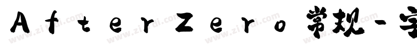 After Zero 常规字体转换